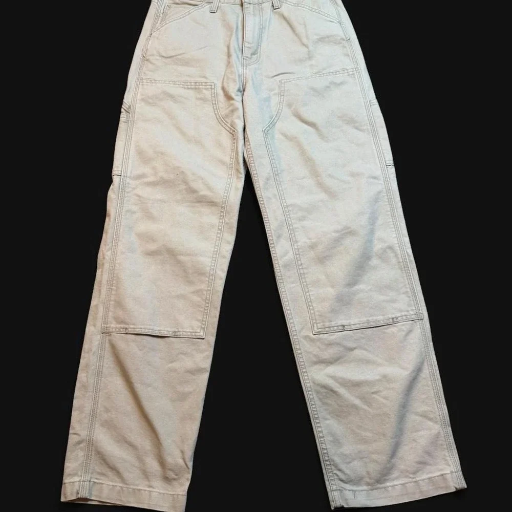 Levis 568 Double Knee Carpenter Tan Loose Denim Tag Size 30x32 brand new